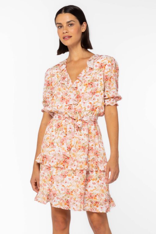 Orange Floral Dress - Image 2
