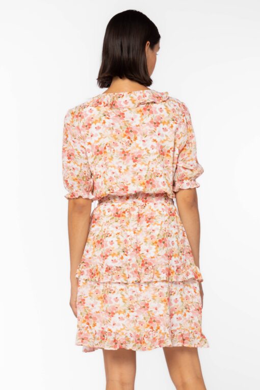 Orange Floral Dress - Image 3