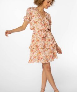 Orange Floral Dress